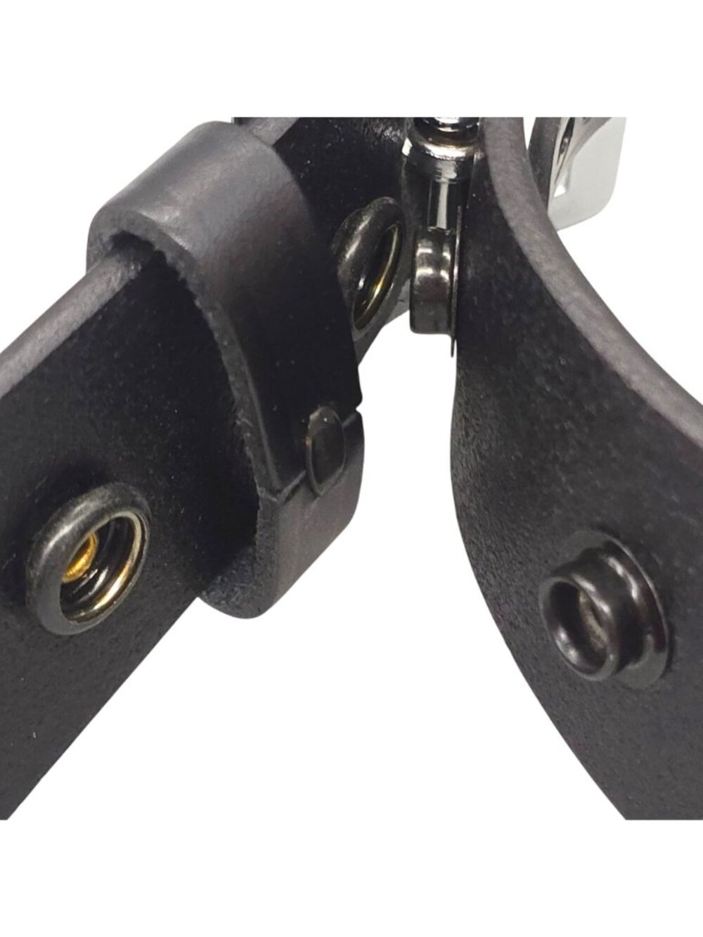 Boston Leather 1.75" Full Grain Leather Garrison Belt Size 30 Black Made In USA - Picture 4 of 10